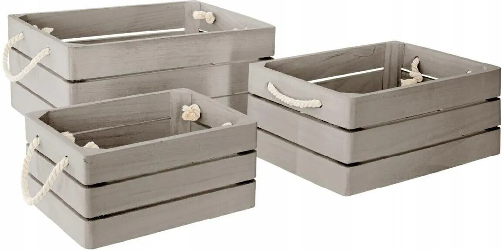 3 db-os láda szett Amaury Szürke