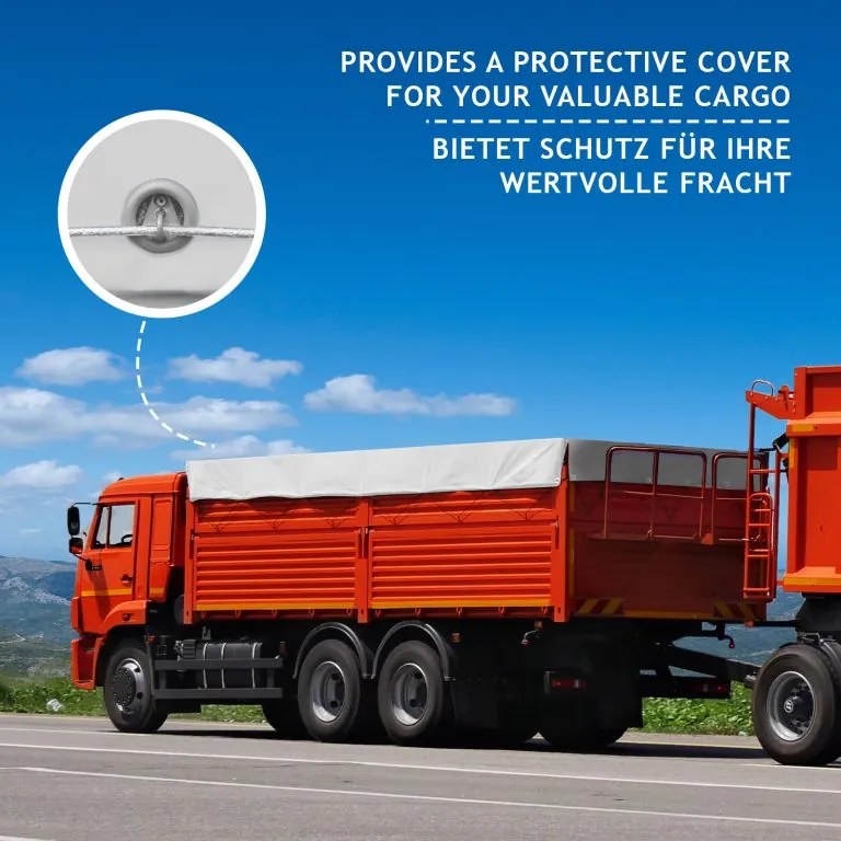 JAGO Ponyva 650 g/m² alumínium háló  4 x 7 m fehér