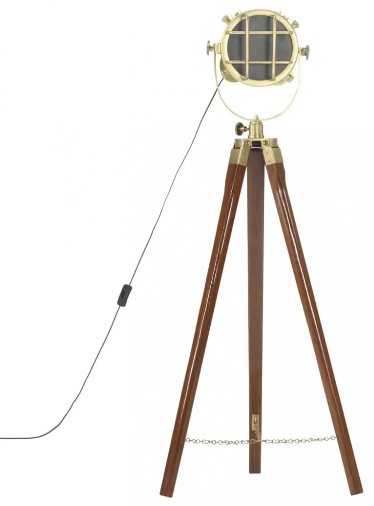 háromlábú tömör mangófa állólámpa 97 cm