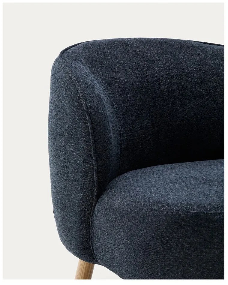 Szürkéskék zsenília fotel Ulit – Kave Home