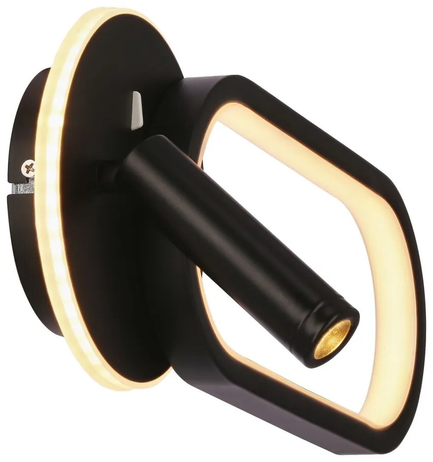Fekete LED fali lámpa Monet – Candellux Lighting