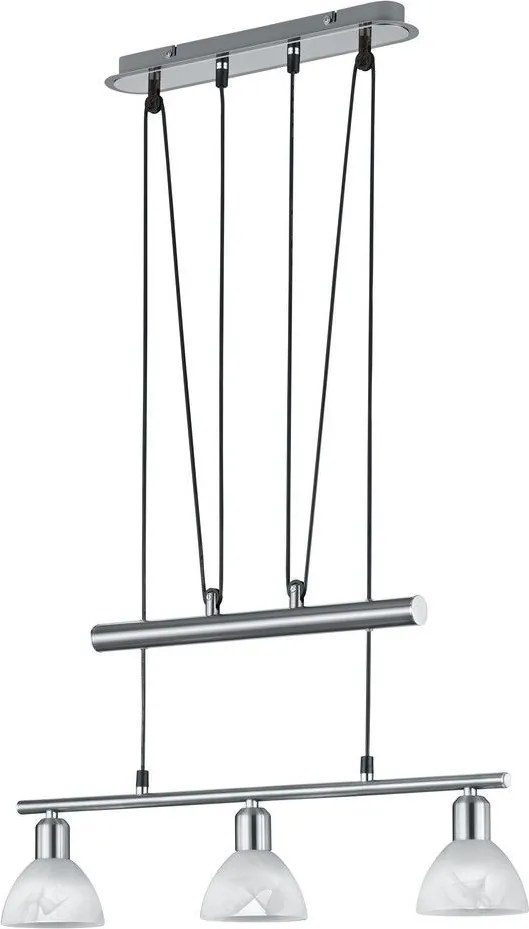 TRIO 371010307 LEVISTO Többágú Függesztett Lámpa Ezüst E14 IP20