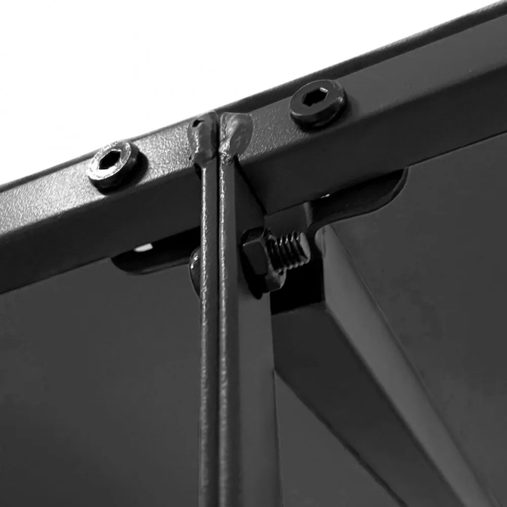 antracitszürke szövet és acél pavilon 4 x 3 m 180 g/m²