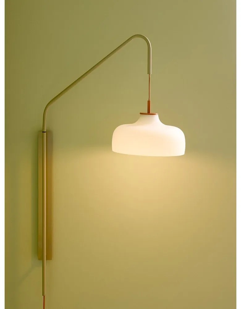 Fehér-bézs konnektorhoz csatlakoztatható fali lámpa ø 29 cm Current – Hübsch