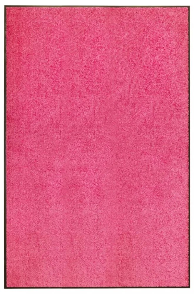 Rózsaszín kimosható lábtörlő 120 x 180 cm