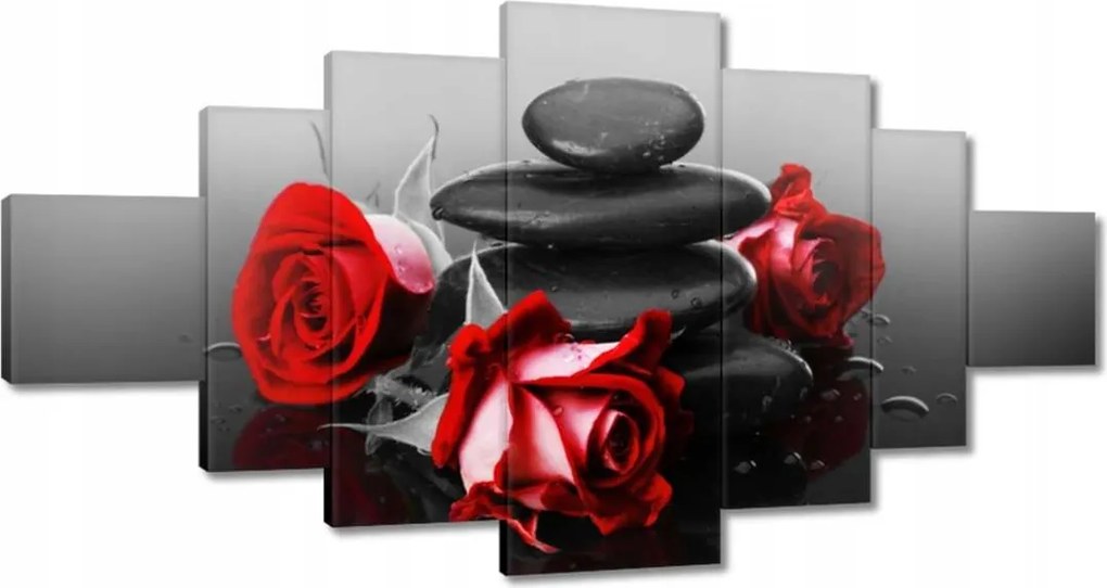 Vászonkép 200x100 Vörös rózsák Spa