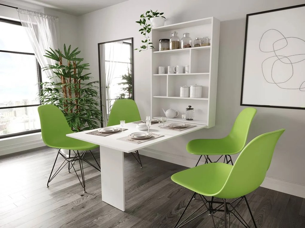 Modern fali asztal Elvana (fehér). 1054131
