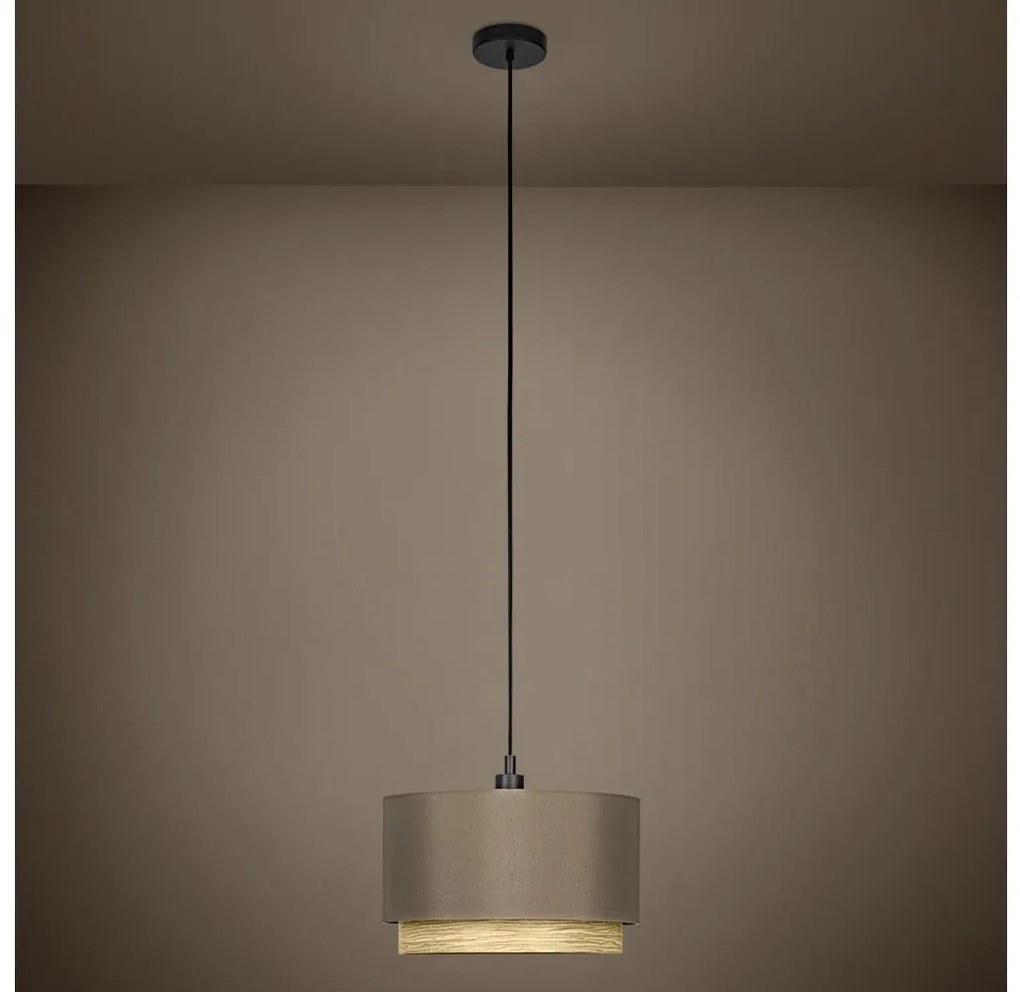 Eglo 390118 - Csillár zsinóron MARCHENA 1xE27/40W/230V barna