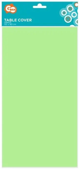Zöld Light Green papír asztalterítő 132x183 cm