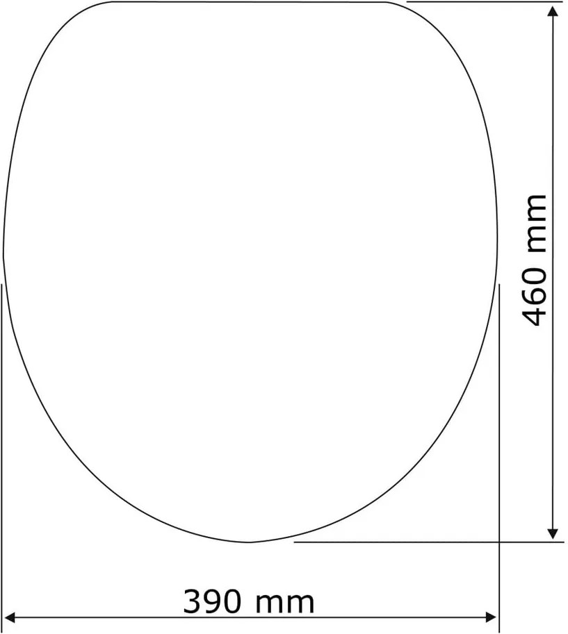 Bora Bora WC-ülőke, 46 x 39 cm - Wenko