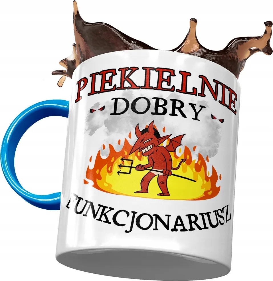 Kék Bögre Rendőrnek Pokoli Nyomtatott Fotóval