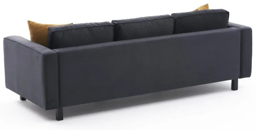 3 személyes kanapé Kale Velvet - Antracit