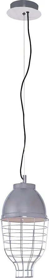 Fém függőlámpa, króm, Ø20 cm