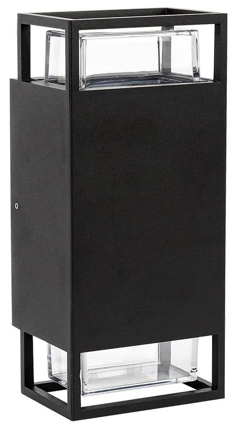 Prezent 28211A - Kültéri fali lámpa EVENTO 2xGU10/35W/230V IP54 fekete