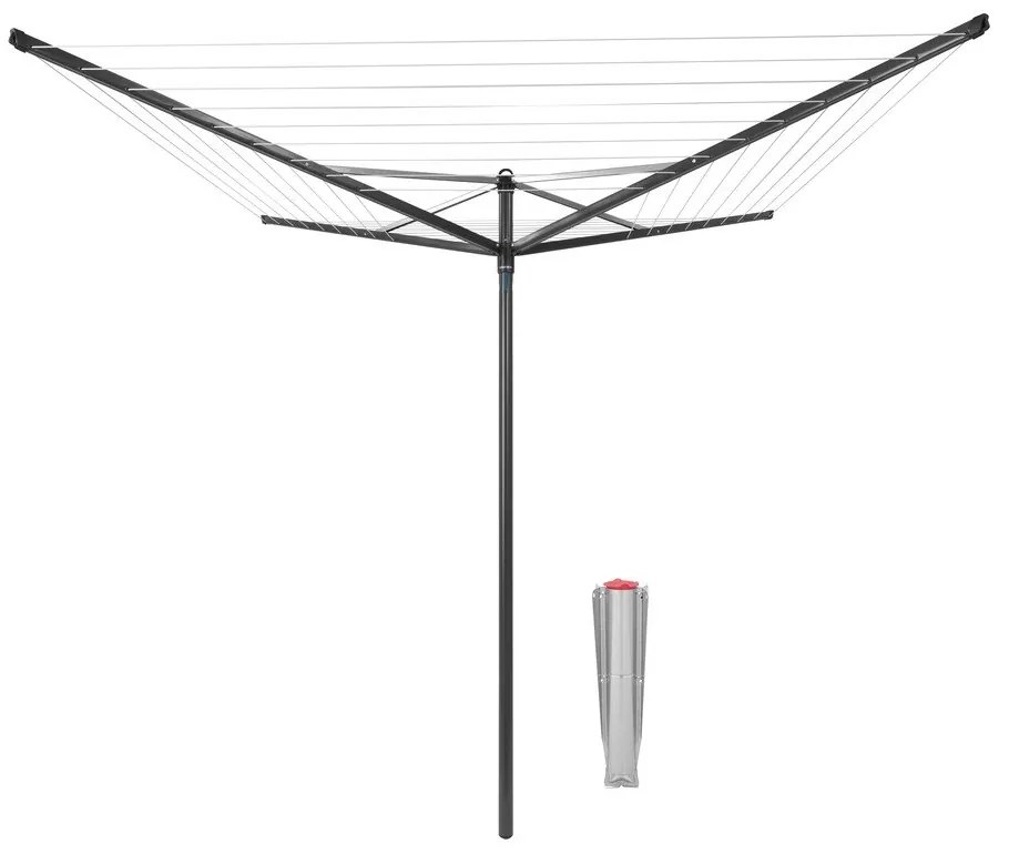 Antracitszürke kerti ruhaszárító 50 m Topspinner – Brabantia