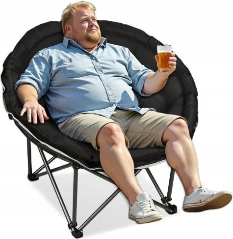 Kerek összecsukható szék Jukorta párnázott hold szék Zv