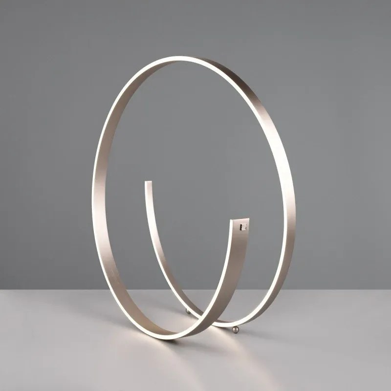 Szürke LED állólámpa hangvezérléssel-mobil alkalmazás vezérléssel, fém búrával (magasság 75 cm) Cinardi – CINQUE