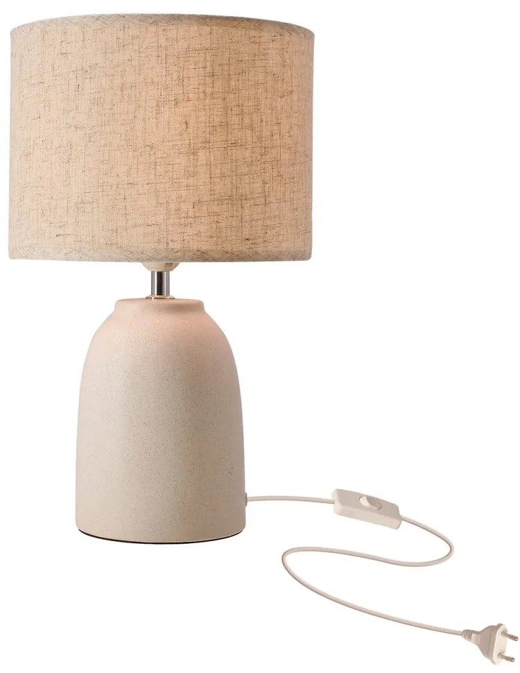 Asztali lámpa textil búrával (magasság 39 cm) Tafla – Candellux Lighting