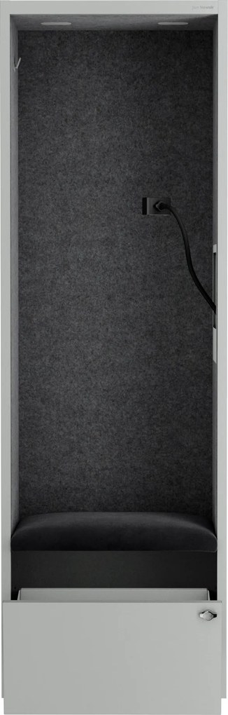 Sally 600mm korpus Szary - siedzisko Ciemnoszary