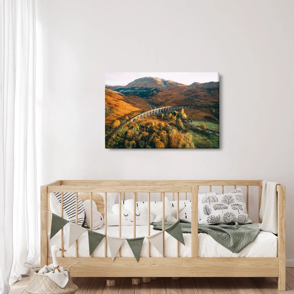 Híd képe a skót völgyben (90x60 cm)