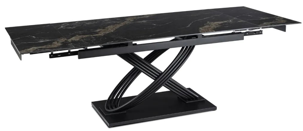 Stół IBIZA Ceramiczny Rozkładany 160-240 cm Czarny
