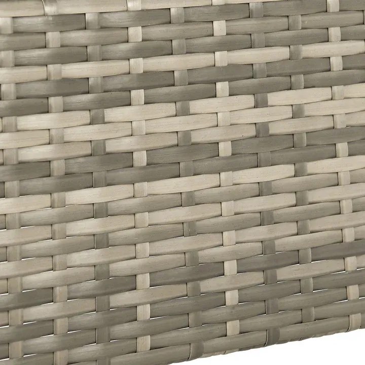 Juskys Yoro rattan négyzet alakú asztal 60 cm - szürke
