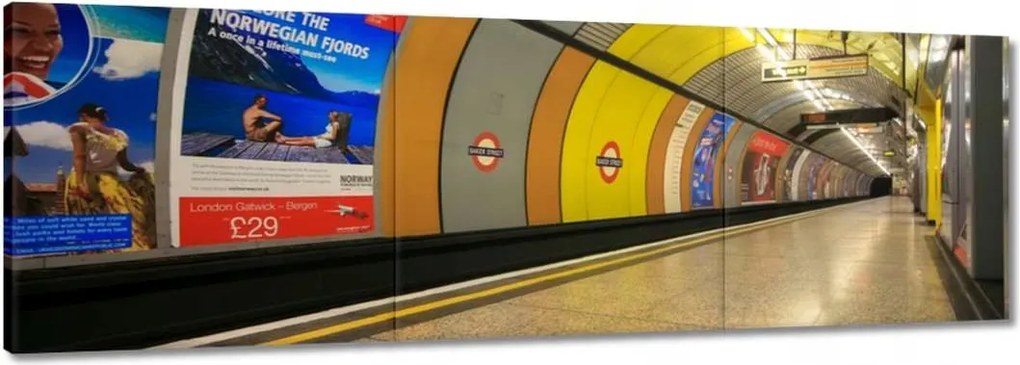 Festmények 150x50 London Alvilág Metro London