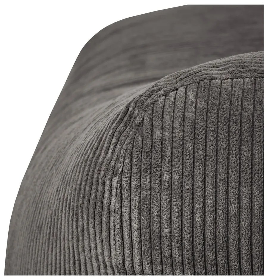 Mustársárga kordbársony babzsákfotel Snug Long 140 – SLOWDOWN