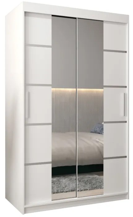 VETRONA 3 ruhásszekrény, 120x200x62, fehér