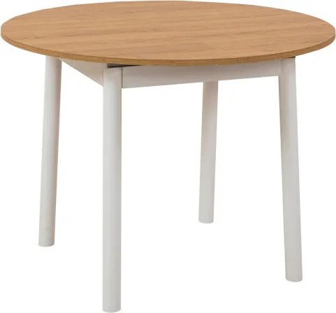 Oliver étkezőasztal, tölgy-fehér, 100 cm