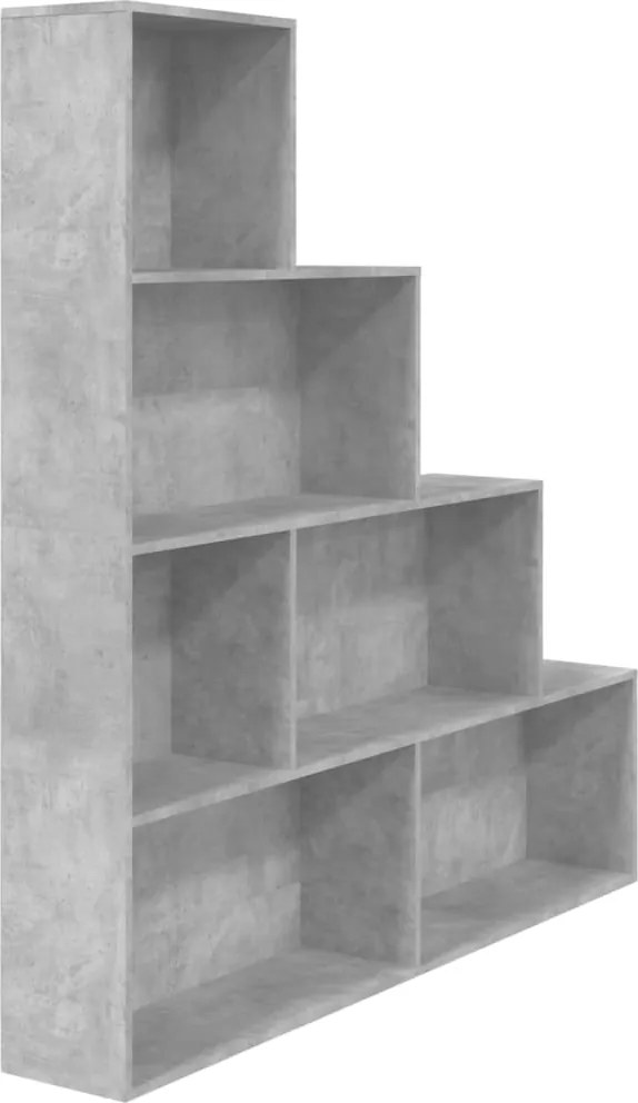 vidaXL betonszürke szerelt fa könyvszekrény/térelválasztó 155x24x160cm