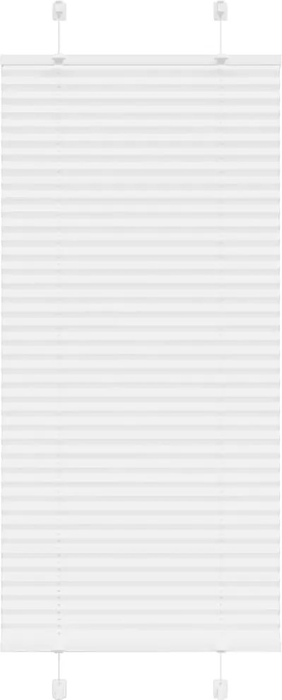 vidaXL pliszírozott redőny Fehér 55x150 cm szövetszélesség 54,4 cm