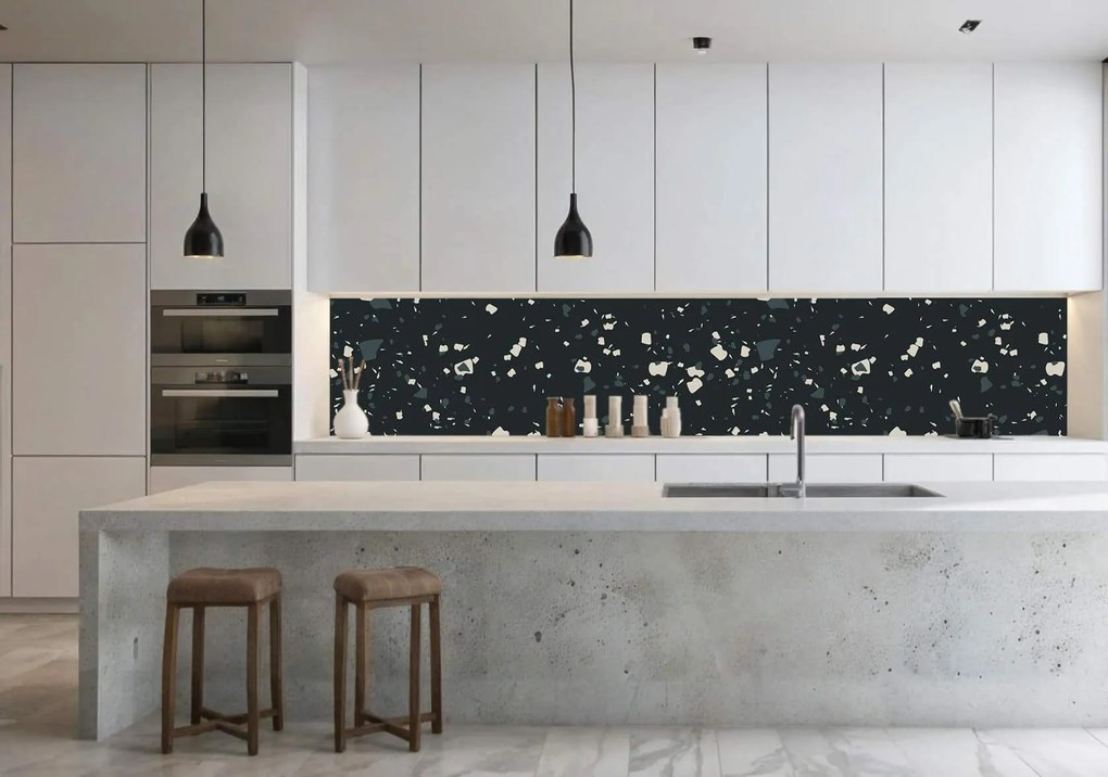 Wallplex konyhahátfal Terazzo 1 (Méret: 60x240)