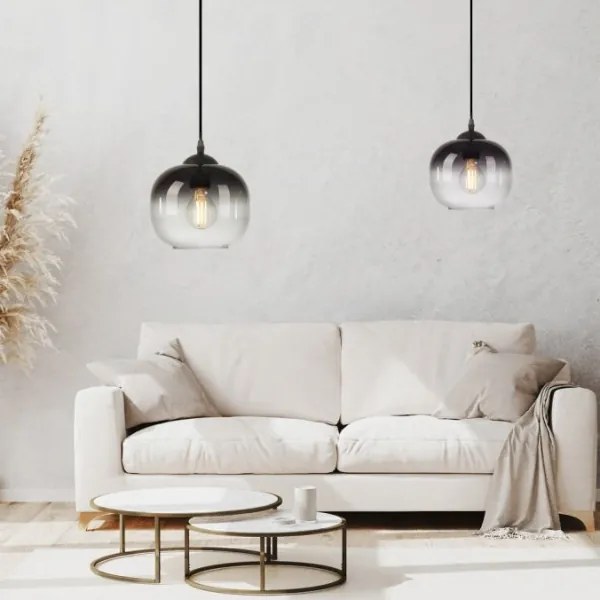 JUST LIGHT. 15420-18 - Csillár zsinóron ZEA 1xE27/25W/230V fekete