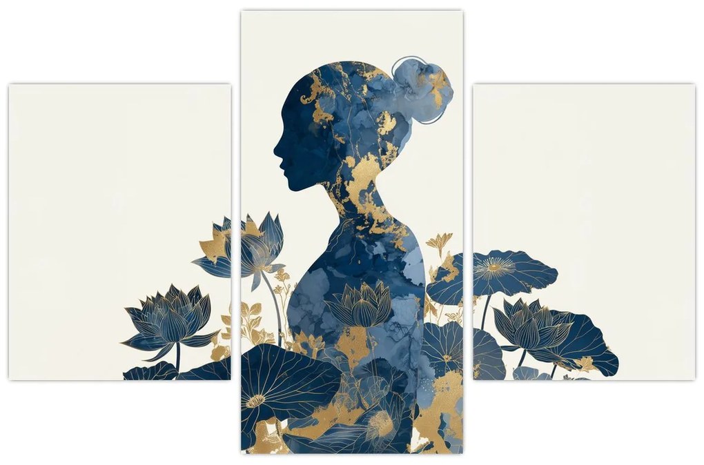 Kép - Márvány női profil (90x60 cm)