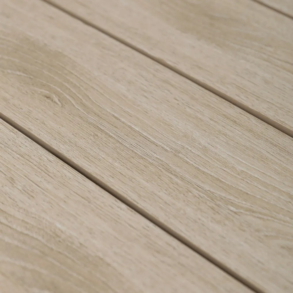 Kerti asztal 110x110 cm, alumínium, polywood, szürke, AZT-S1430 GREY