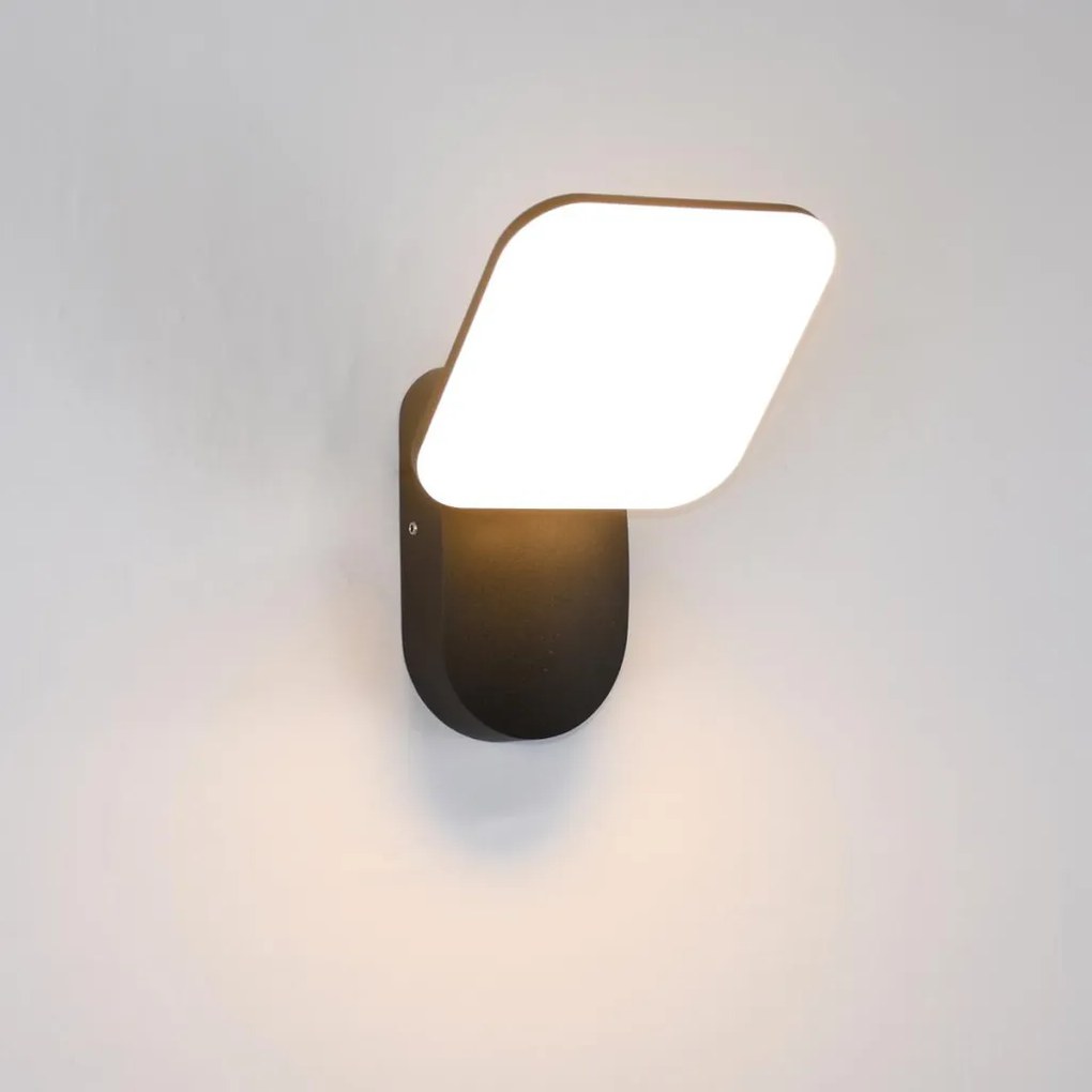 ITALUX OWL-6206-3K NAMMI Modern Kültéri Fali Lámpa Fekete LED IP54