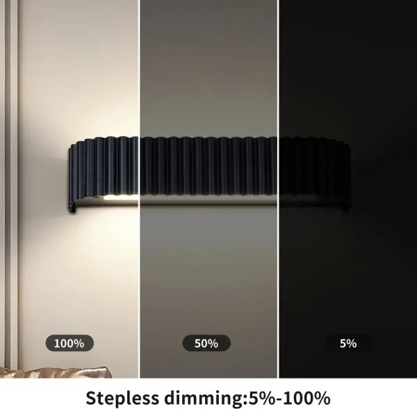 BRILAGI - fényerőszabályozható LED fali lámpa FALCON MODERN LED/14W/230V 40 cm fekete + távirányító