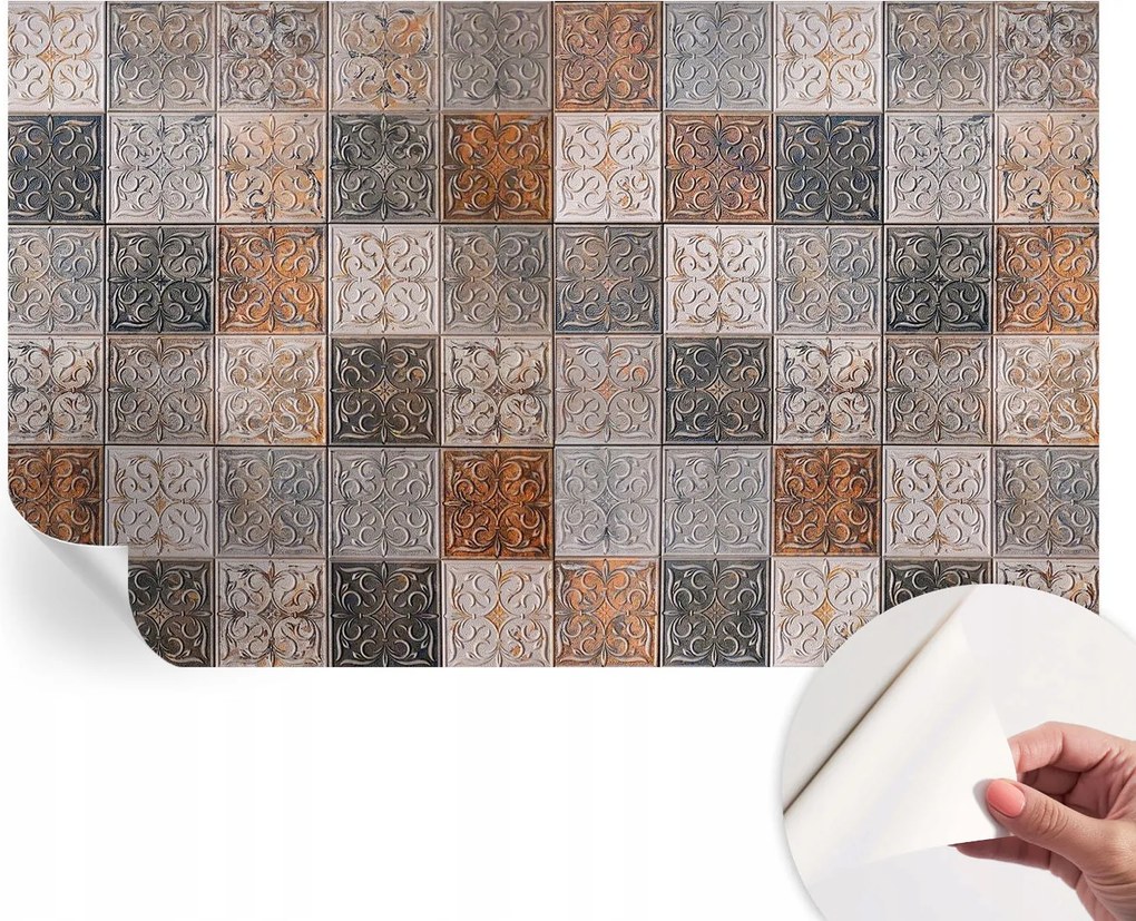 Öntapadós Stílusos Dekoratív Fotótapéta Ornamentális csempék 416x254 cm