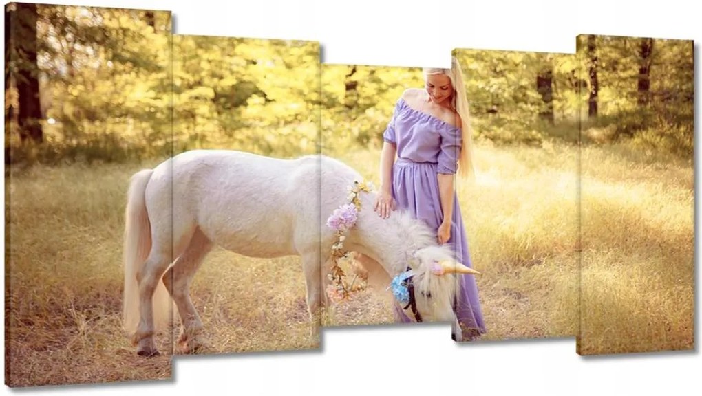 Vászonkép 150x80 Unikornis Varázslat Mágikus