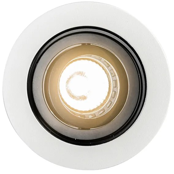 Okos süllyesztett spotlámpa fehér acéllal, Wi-Fi GU10-zel - Rondoo