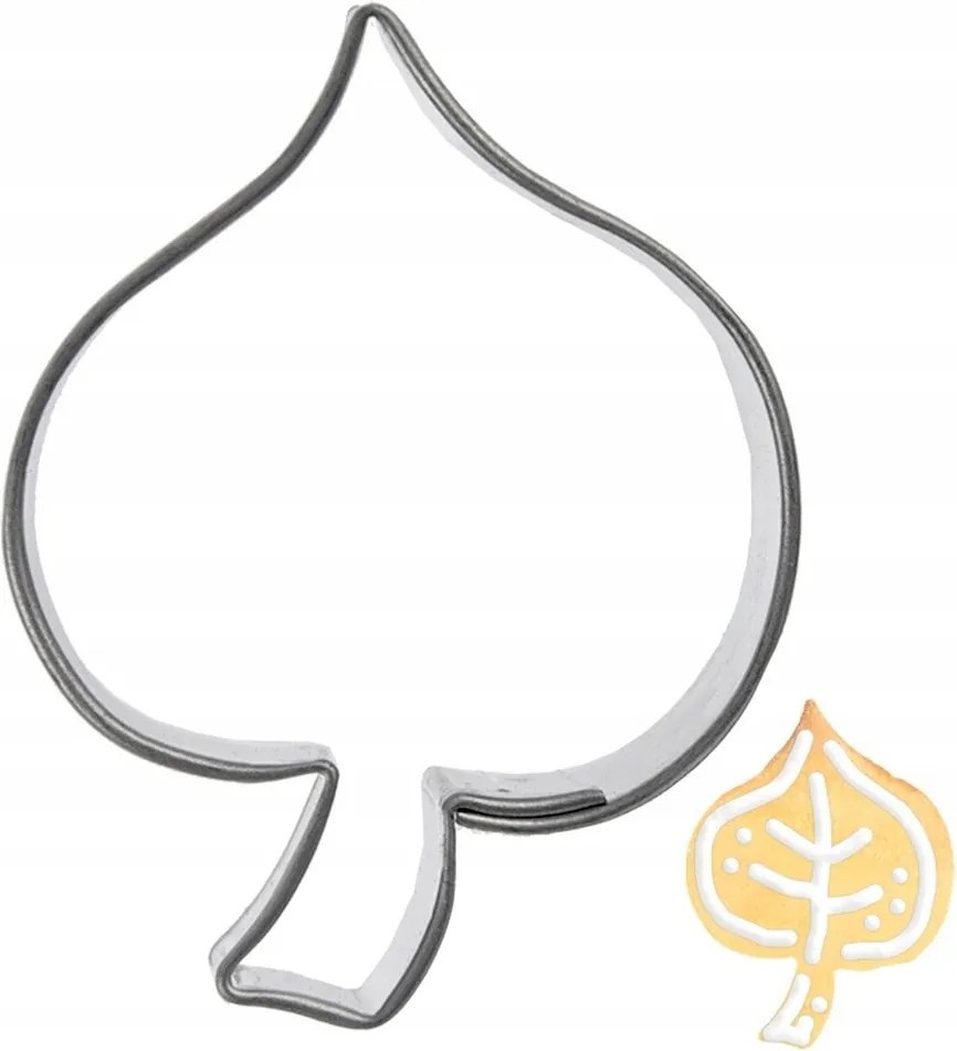 Keksz Lyukasztó Acél Levél Mézeskalács Forma Kivágó