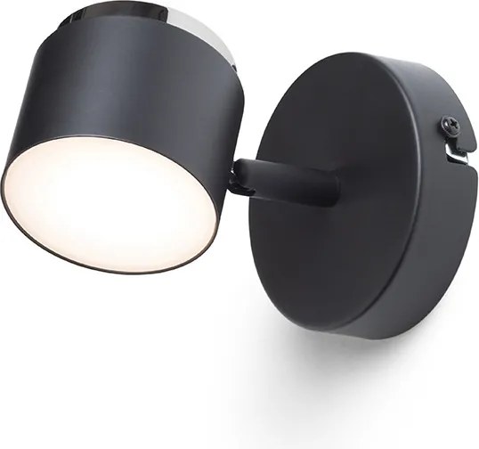 RENDL NOVA I fali lámpa fekete króm/opálakril 230V LED 4.2W 3000K