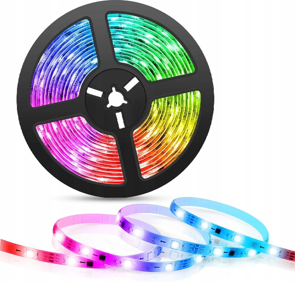 Rgb Led szalag 30 SMD5050 12V 5m IP20 7,2W/M 36W Többszínű Ecolight
