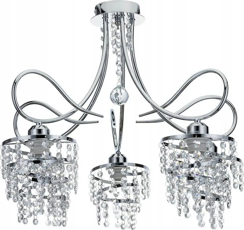 Kristály csillár mennyezeti lámpa csillogó kristályokkal a nappaliba plafon