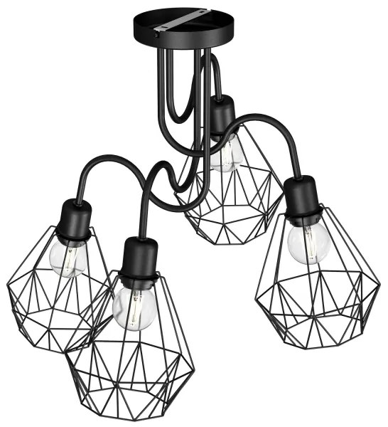 Felületre szerelhető csillár BERGEN 4xE27/60W/230V