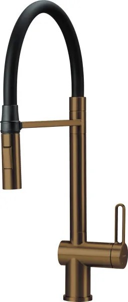 Magnetic rugalmas mosogató csaptelep, szálcsiszolt bronz