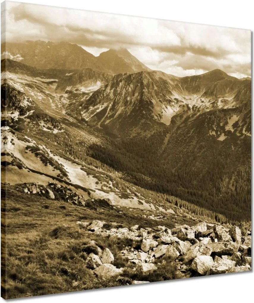 Vászonkép 50x50 Tátra Lengyel hegyek Kilátás