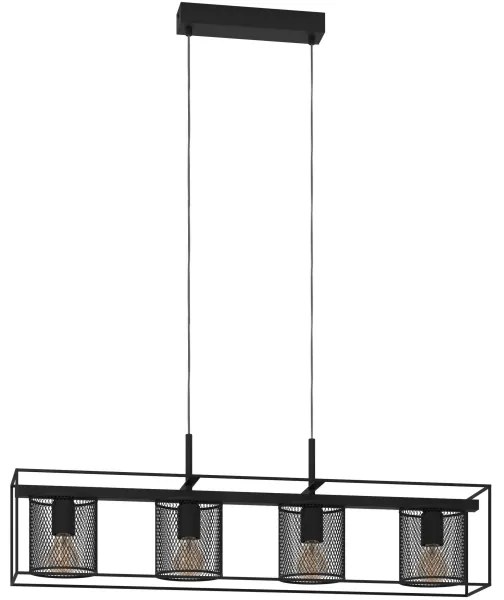 Eglo 43773 - Csillár zsinóron CATTERICK 4xE27/40W/230V