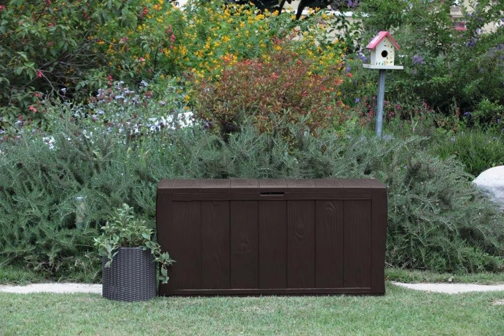 Keter Sherwood 270L kerti doboz, barna
